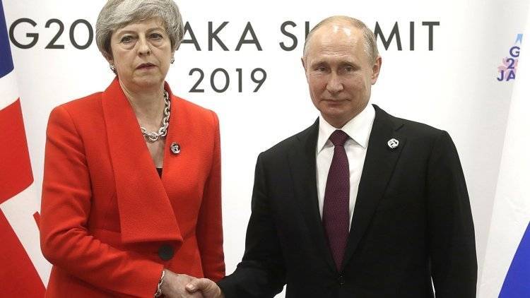 Зачем Мэй за месяц до отставки встретилась с Путиным на G20