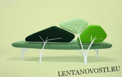 Французский дизайнер создал необычный диван в виде дерева