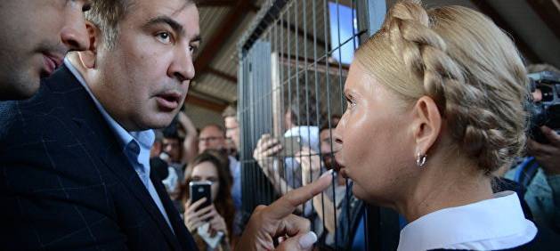 Пьяный Саакашвили попросил Тимошенко замолчать | Политнавигатор