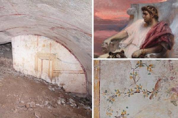 Таинственная скрытая комната, обнаруженная под дворцом императора Нерона