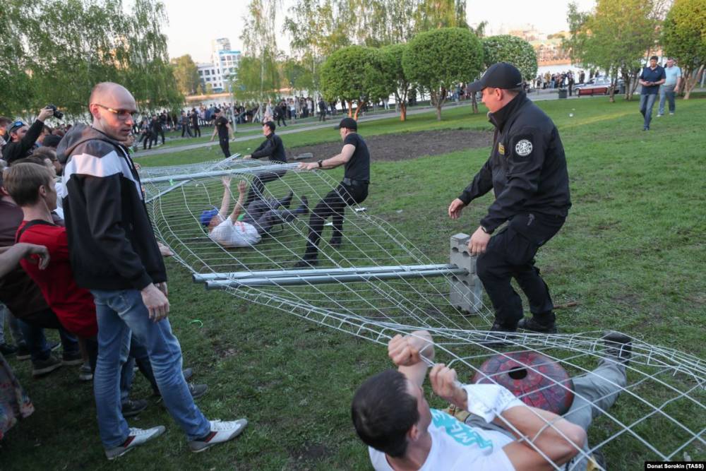 В Екатеринбурге оштрафовали одну из лидеров протестов против храма