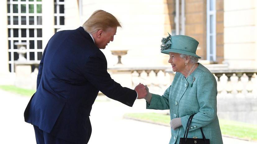 Трамп встретился с Елизаветой II