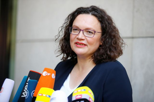 Андреа Налес покинула пост главы Социал-демократической партии Германии