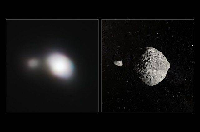 Ученые опубликовали снимки пролетевшего мимо Земли двойного астероида