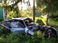 В Тверской области ВАЗ на большой скорости врезался в дерево