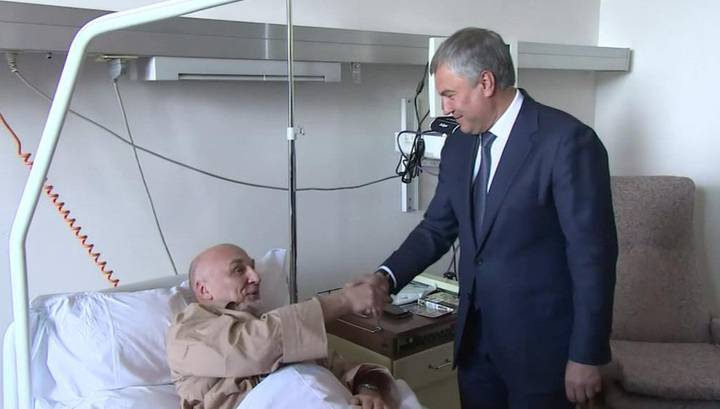 Володин посетил в больнице российского сотрудника ООН, пострадавшего в Косове