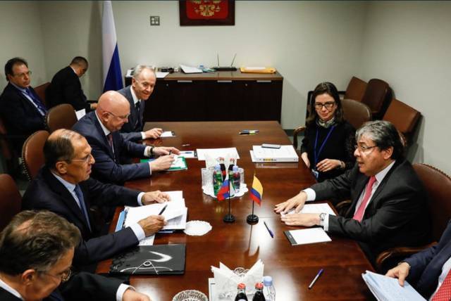 Главы МИД России и Республики Колумбии&nbsp;обсудили урегулирование конфликта в Венесуэле
