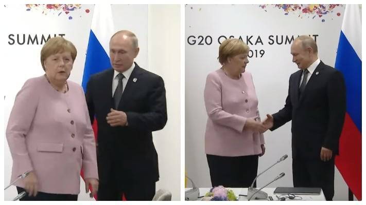 Путин помог растерявшейся на саммите Меркель