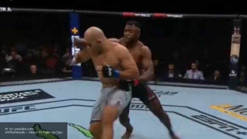 Опубликовано видео, как Нганну нокаутировал Дос Сантоса на UFC on ESPN 3