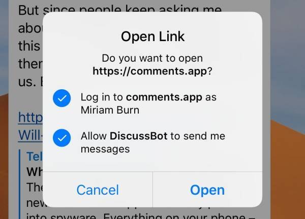 Telegram обновил настройки конфиденциальности и добавил комментарии