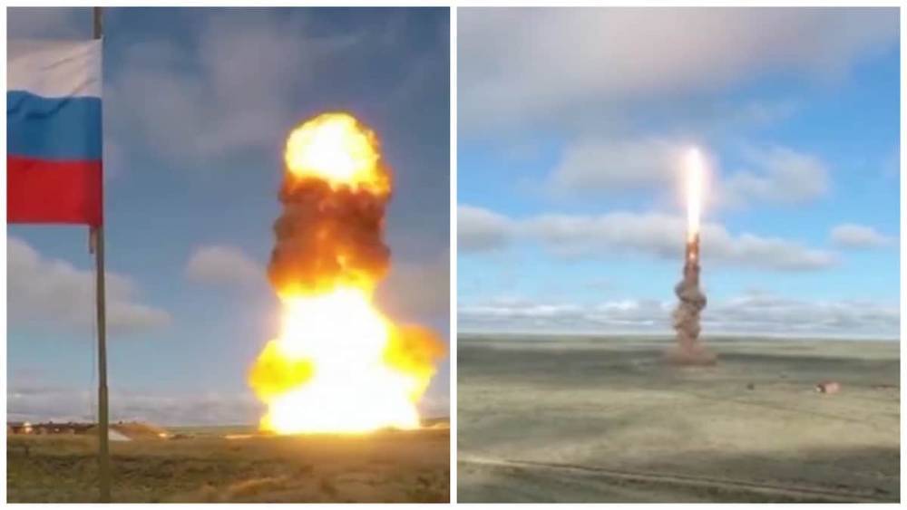 "Оседлала взрыв": в Казахстане испытали новую российскую противоракету (видео)