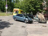 Подробности "перевертыша" в Твери: водитель был пристегнут и не получил серьезных травм