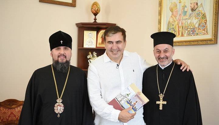 Саакашвили начал лезть в церковные дела: Михо обсудил с Епифанием признание ПЦУ Грузинской Православной Церковью