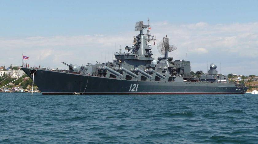 Крейсер "Москва" вернулся в море