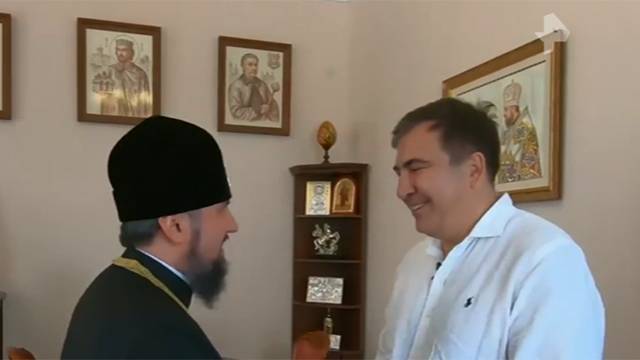 Саакашвили обсудил признание украинских раскольников с Епифанием