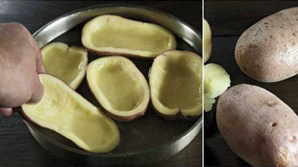 Она разрезала картофель на 2 части, чтобы уже через 30 минут подать к ужину нечто потрясающее!
