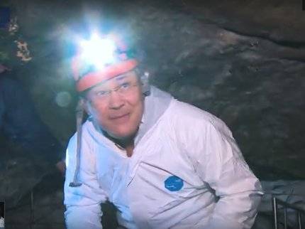 Радий Хабиров впервые в жизни посетил пещеру Шульган-Таш