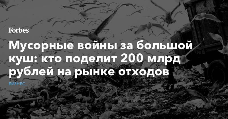 Мусорные войны за большой куш: кто поделит 200 млрд рублей на рынке отходов