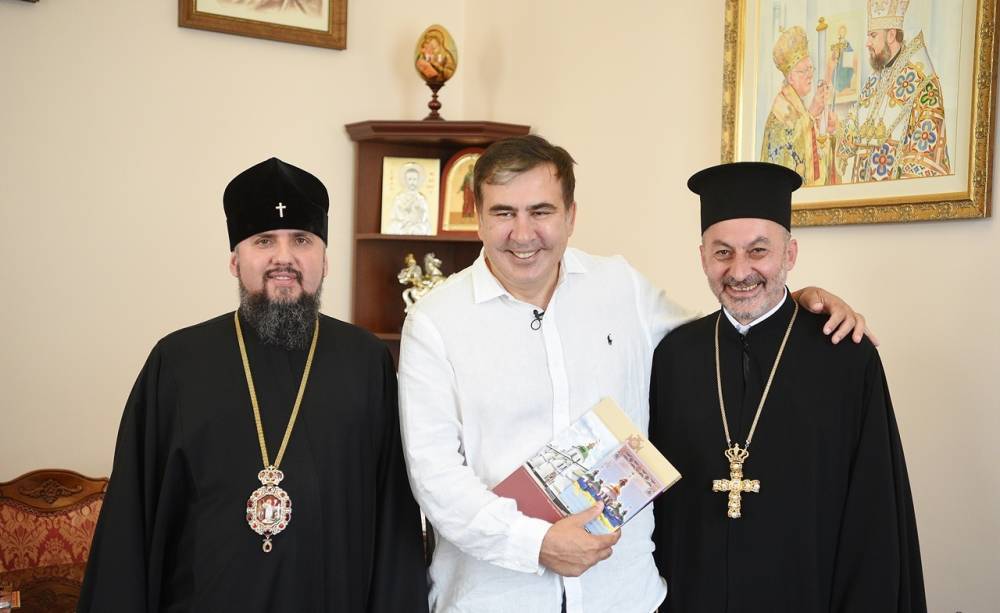 Саакашвили обсудил с предводителем украинских раскольников возможность признания Грузией «ПЦУ»