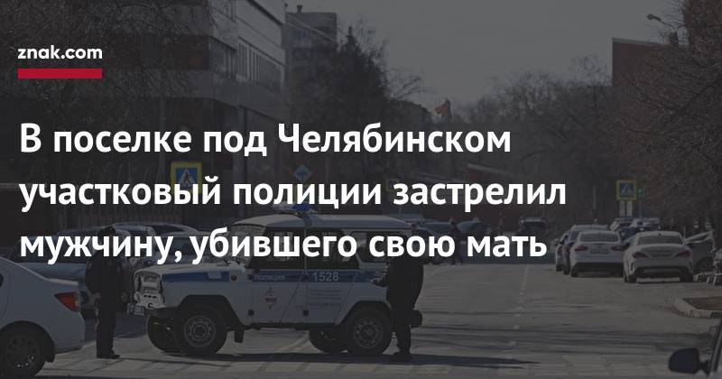 В&nbsp;поселке под Челябинском участковый полиции застрелил мужчину, убившего свою мать