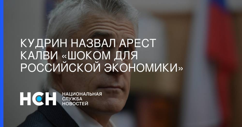 Кудрин назвал арест Калви «шоком для российской экономики»