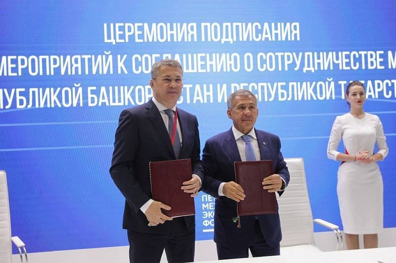 Башкортостан и Татарстан заключили соглашение о сотрудничестве