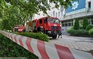 Офис патрульной полиции Одессы окутал дым