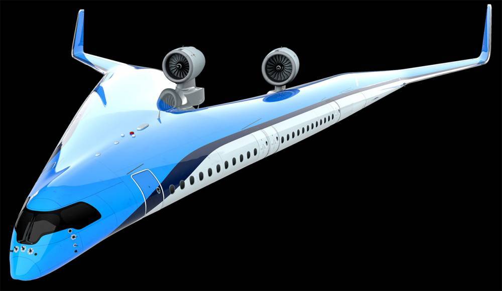 KLM передала Университету Дельфт новый концепт пассажирского лайнера Flying-V