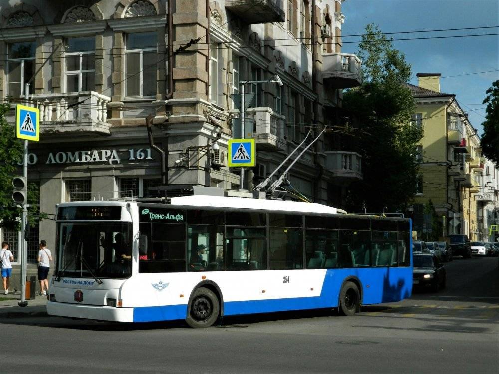 Еще один московский троллейбус выходит на маршрут в Ростове