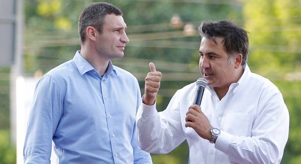 Саакашвили отказался объединяться с Кличко на выборах в Верховную раду