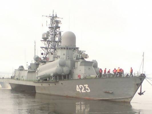 Малый ракетный корабль «Смерч» ВМФ России вышел на ходовые испытания