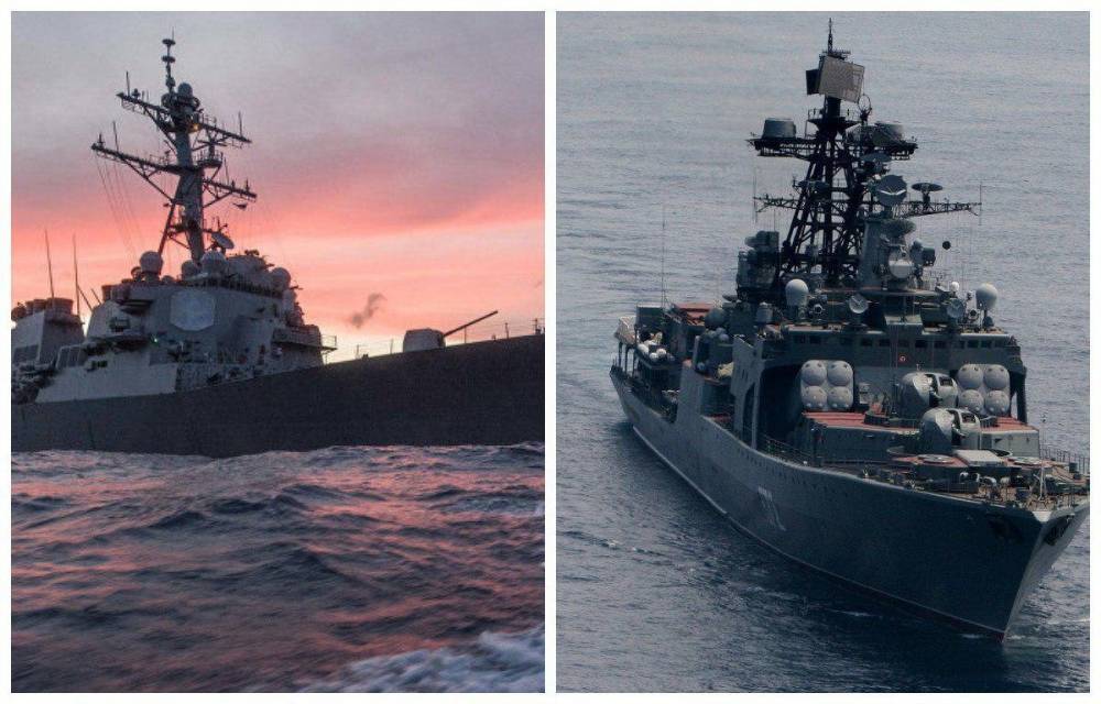 Крейсер ВМС США подрезал «Адмирала Виноградова» в Восточно-Китайском море