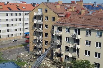 Сильный взрыв произошел в жилом доме на юге Швеции
