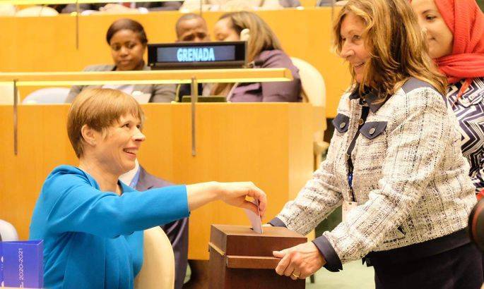 Эстония была выбрана членом Совета безопасности ООН