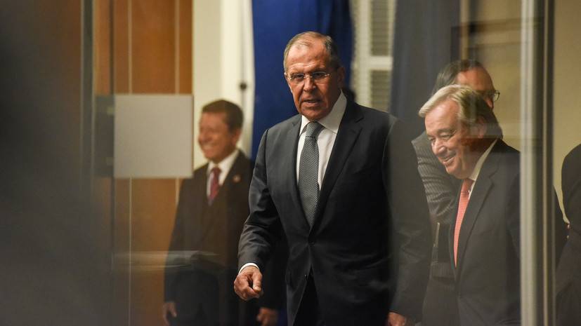 Лавров и Гутерреш обсудили ситуации в Сирии, Венесуэле и на Украине