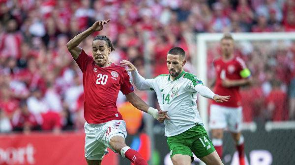 Футболисты сборных Дании и Ирландии сыграли вничью в отборе Евро-2020