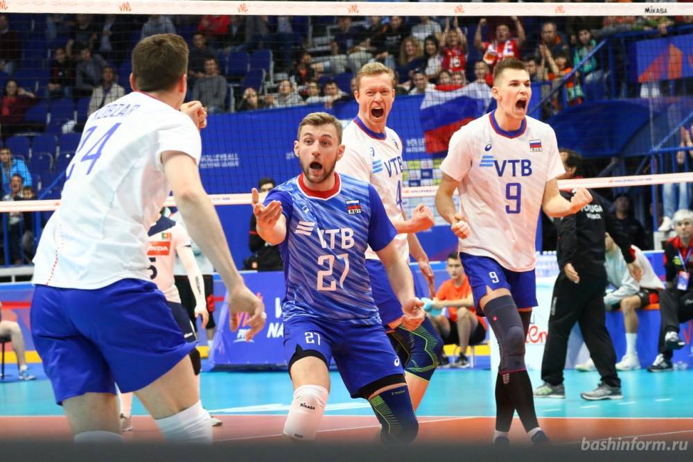 В Уфе волейбольная сборная России одержала победу над Португалией