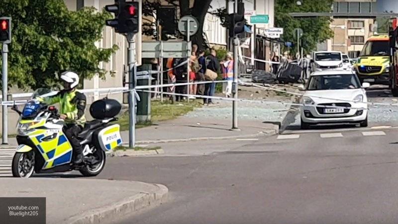 Опубликовано видео с места взрыва в Швеции