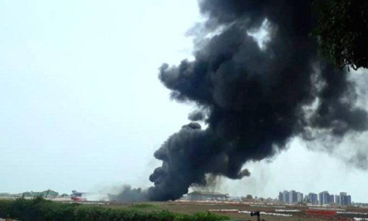 В аэропорту Гоа произошел пожар из-за инцидента с МиГ-29К