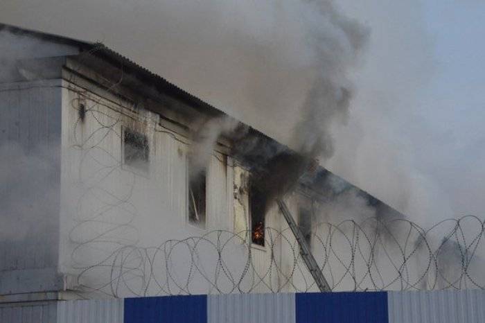 В колонии в Свердловской области произошёл крупный пожар