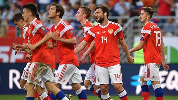 Футболисты сборной России забили девять мячей в ворота Сан-Марино