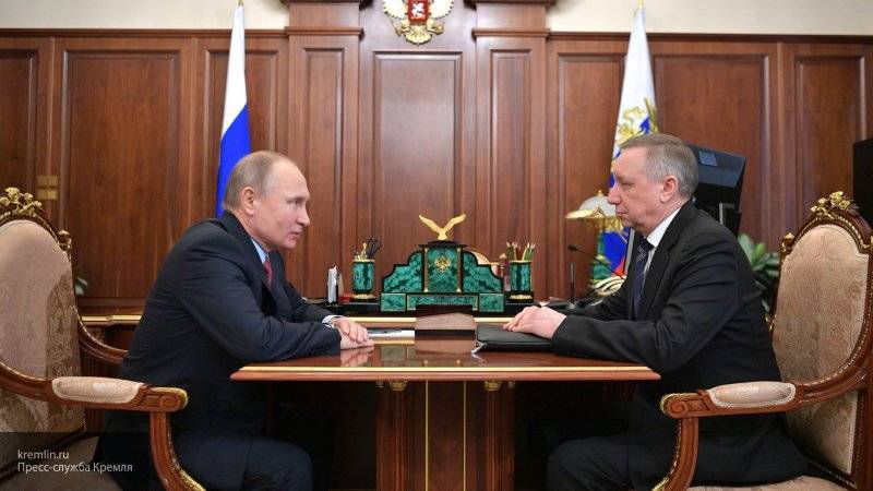 Беглов доложил Путину о развитии Петербурга