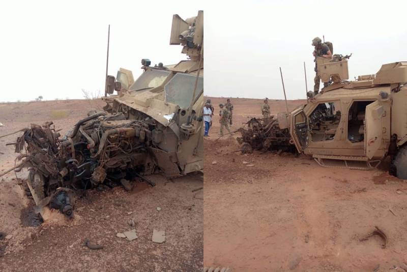 Представлены последствия подрыва MRAP Oshkosh армии США в Нигере