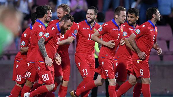 Сборная Армении по футболу разгромила Лихтенштейн в матче отбора Евро-2020