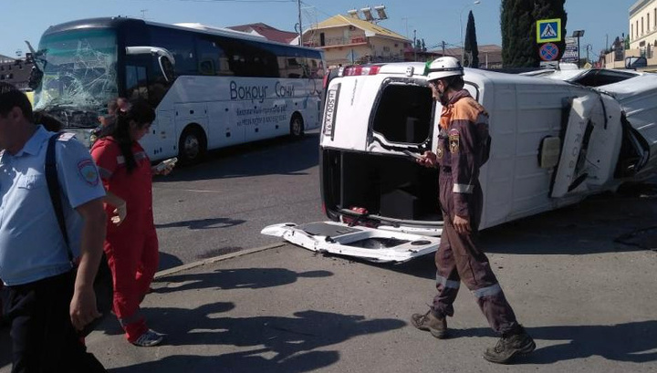 Столкновение автобусов в Сочи: уточненные данные