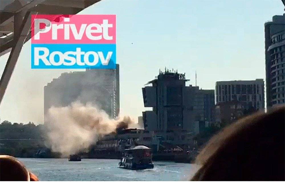 Популярный ресторан горел на набережной Ростова