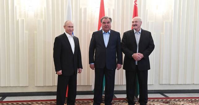 В Минске прошла трехсторонняя встреча глав государств России, Беларуси и Таджикистана