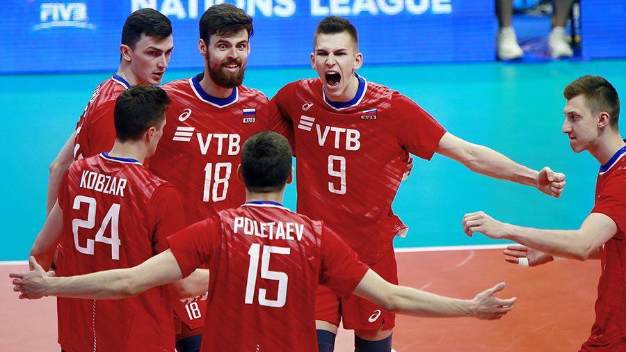 Российские волейболисты победили сборную Китая в матче Лиги наций