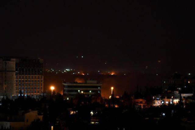 В сети появилось видео воздушной атаки на Дамаск