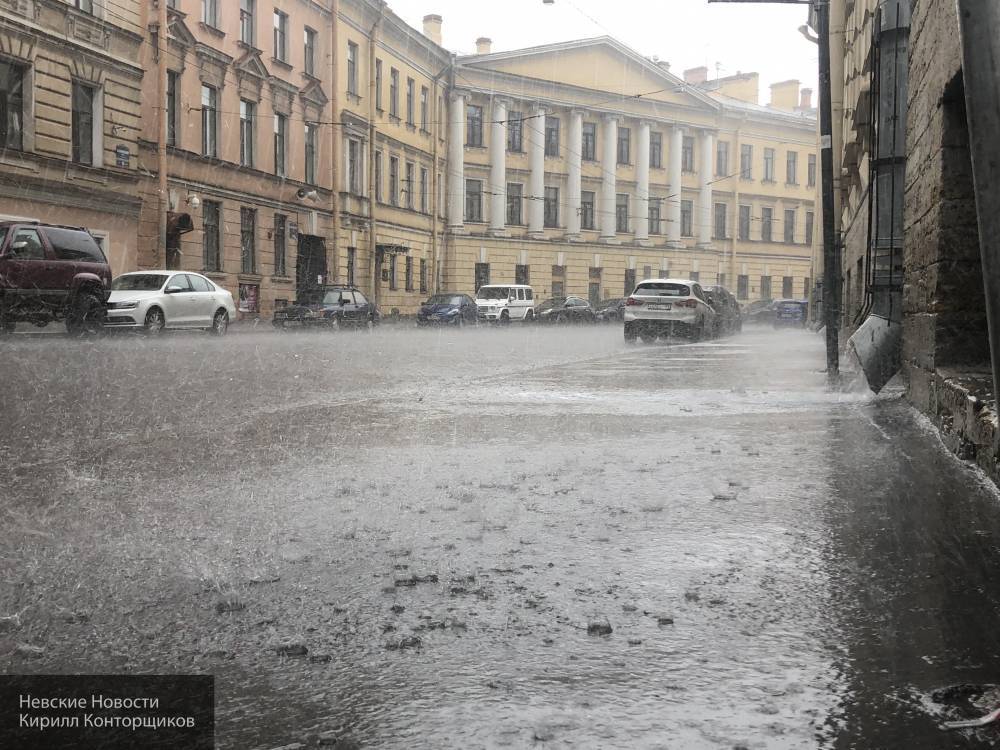 «Водоканал» устранил последствия мощных ливней в Петербурге